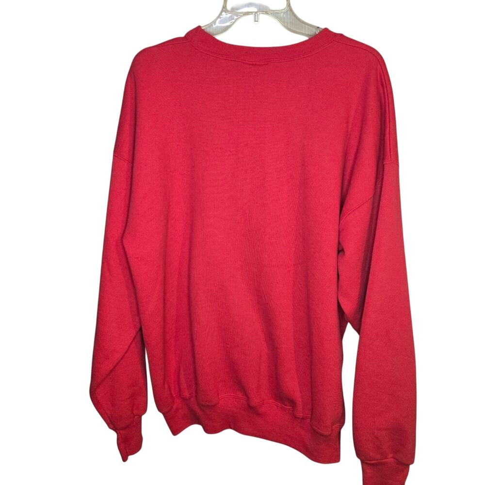 Hanes L/XL Premium Weight Red Christmas Sweatshirt [0253] - Picture 3 of 8